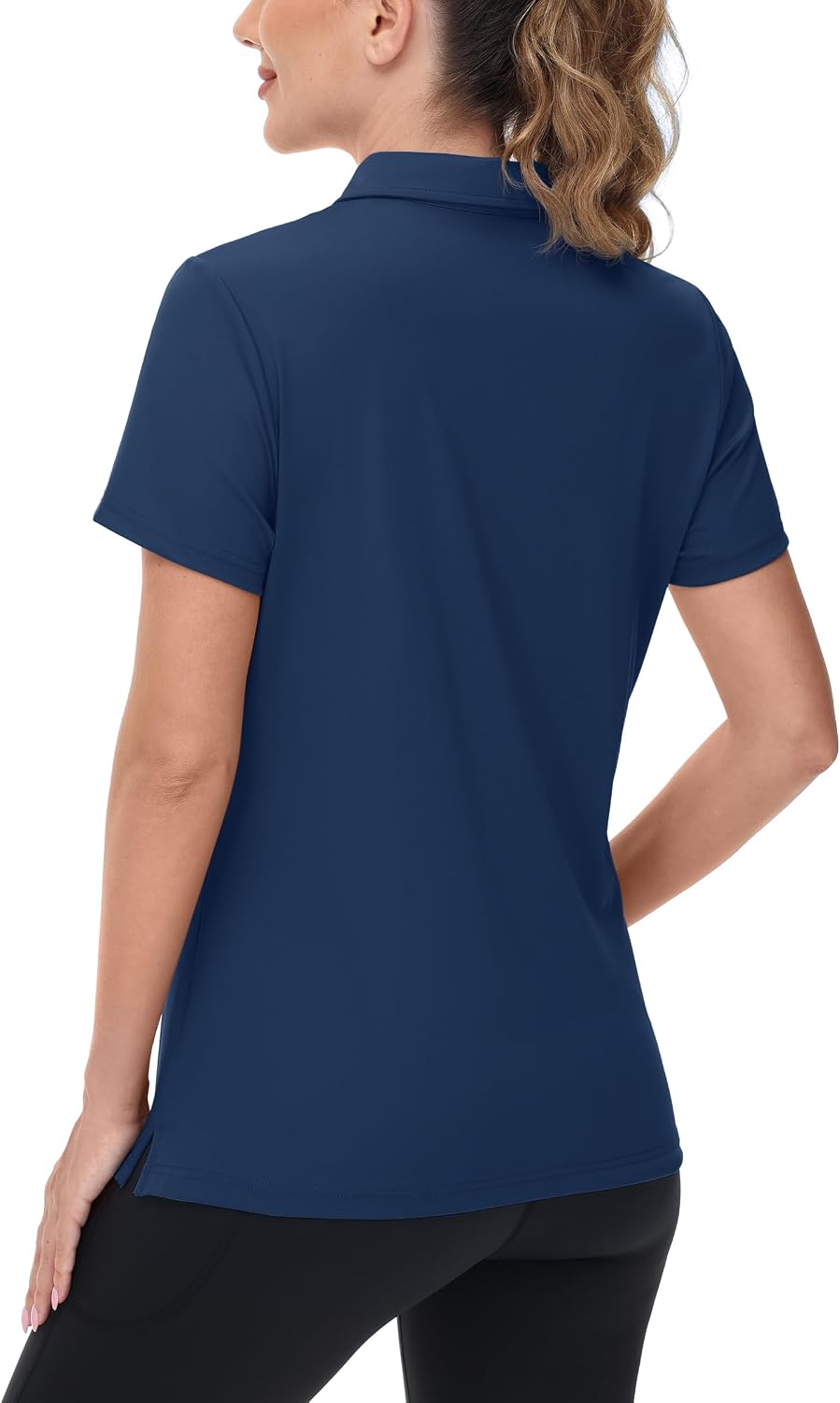 Women's V-Neck Sun-Protection Golf Polo Shirt
